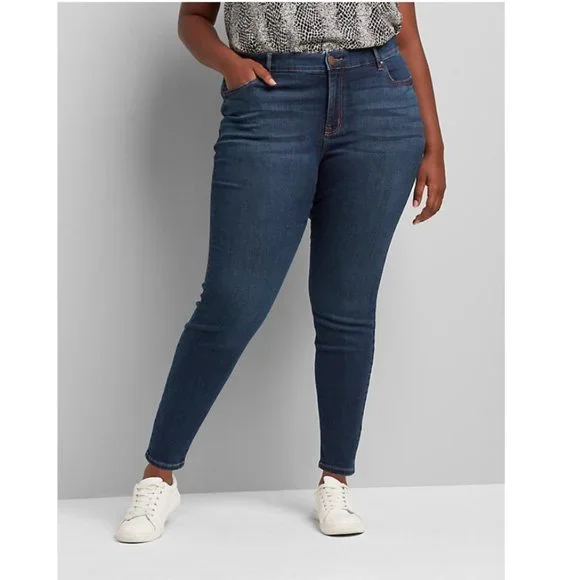 Lane Bryant Sateen Skinny Jeans New Lane Bryant Womans Sz 24 Plus